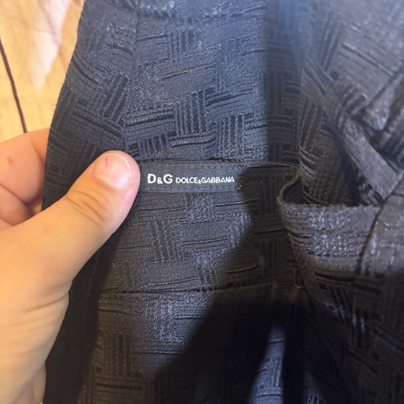 Dolce & Gabbana Black Buckle Up Textured Mini Skirt 30 - Picture 4 of 7